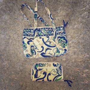 Vera Bradley purse with matching wallet